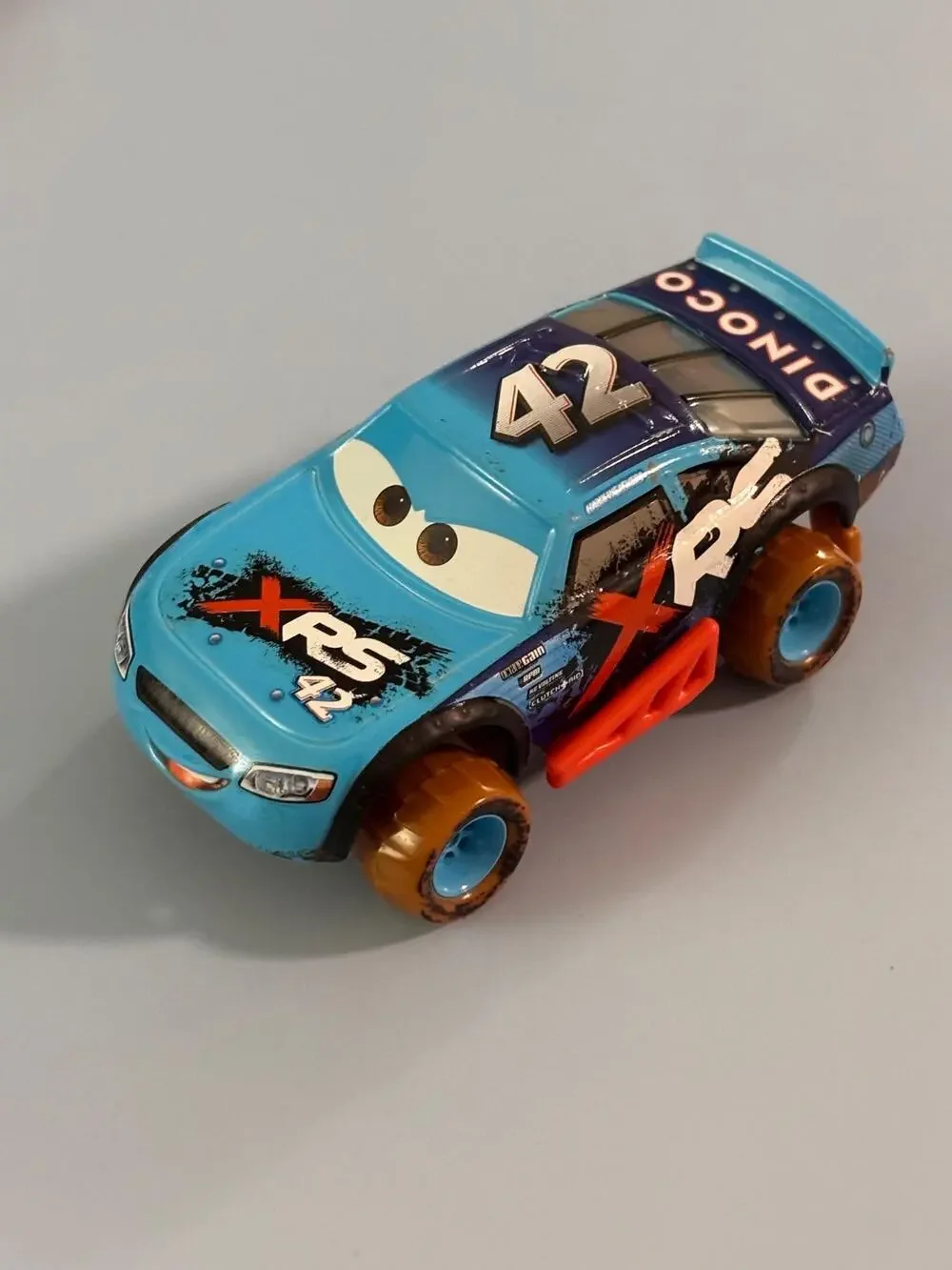 Disney Pixar Cars Cal Weathers Mud Racing No: 42 Original Official Diecast Blue